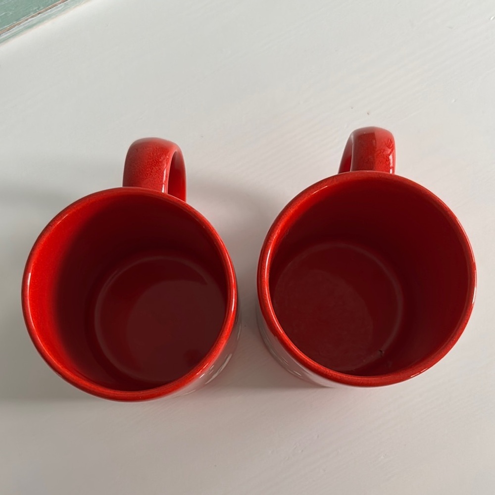 Waechtersbach W. Germany Christmas Tree and Snowman Mug (2) - Picture 4 of 7